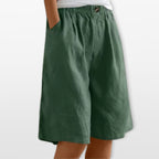 Women’s Wide Leg Shorts Elastic Waist
