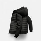 Men's Hooded Quilted Zip-Up Jacket