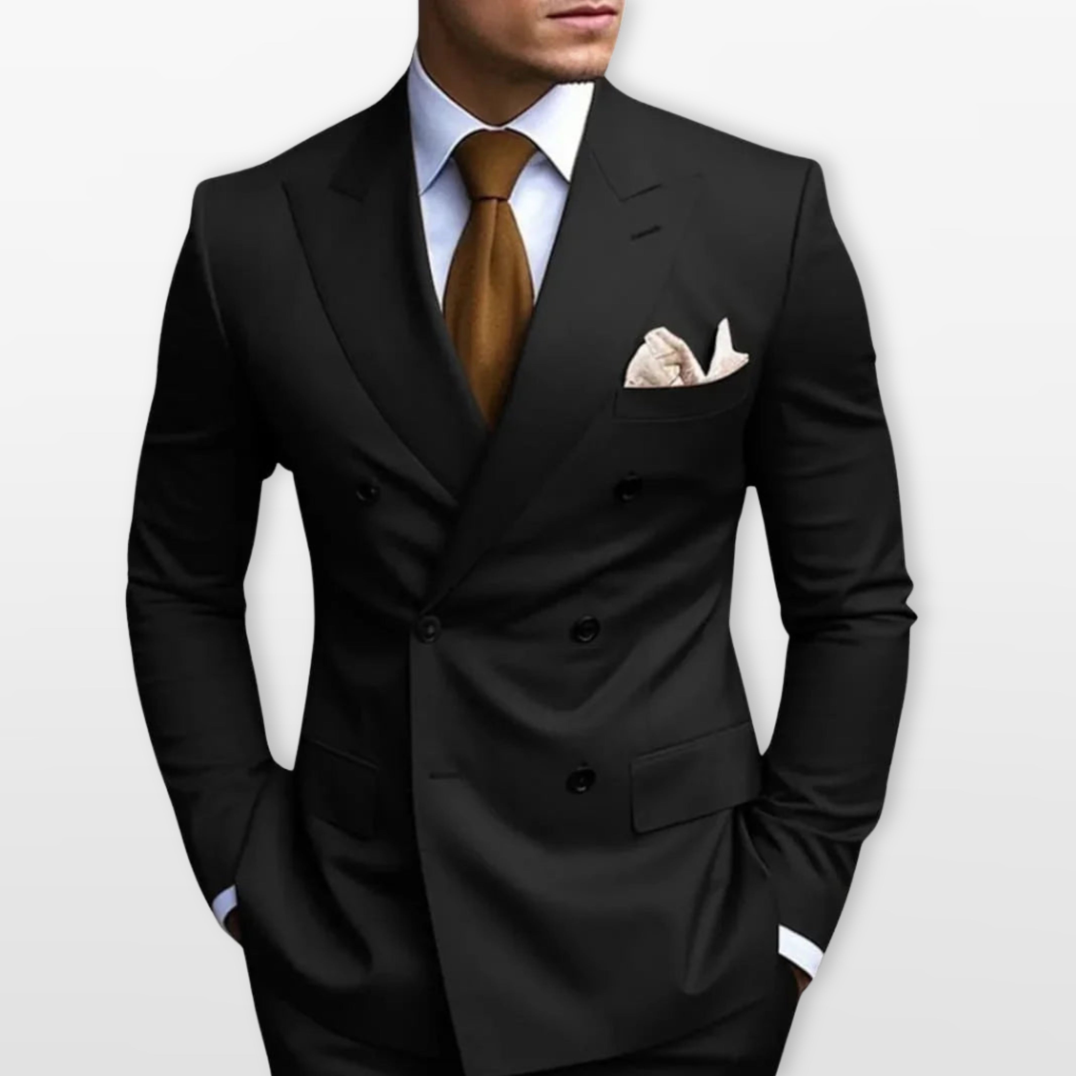 Men’s Double Breasted Suit Slim Fit Tailored
