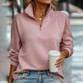 Women’s Ribbed Quarter-Zip Sweater