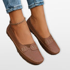 Women Perforated Slip On Loafers