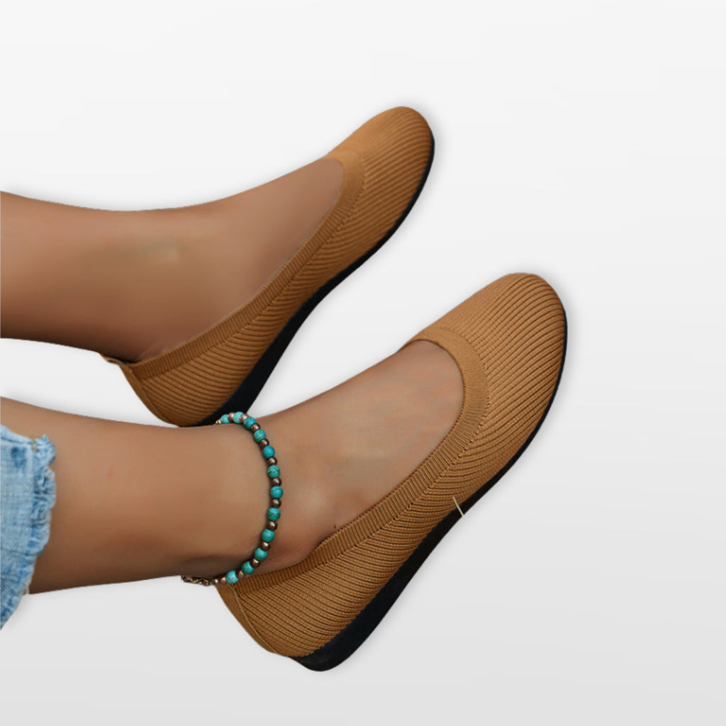 Women’s Knit Flats Lightweight Slip On Shoes