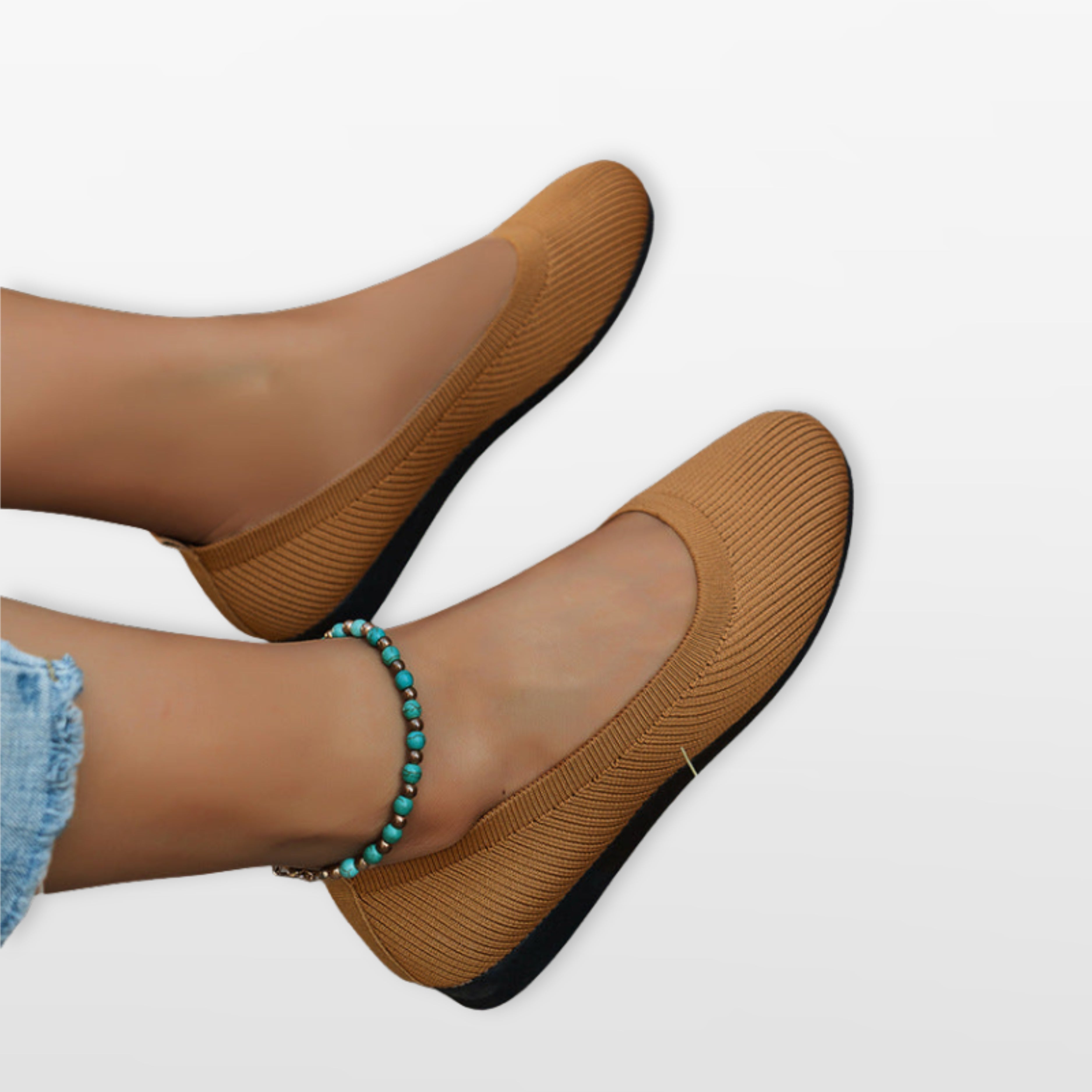 Women’s Knit Flats Lightweight Slip On Shoes