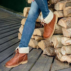 Women's Pull-On Ankle Boots with Side Ties