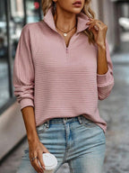 Women’s Ribbed Quarter-Zip Sweater