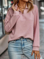 Women’s Ribbed Quarter-Zip Sweater