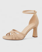 Women’s Strappy Sandals with Sculpted Heel