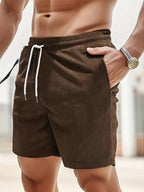 Men's Relaxed Fit Corduroy Drawstring Shorts