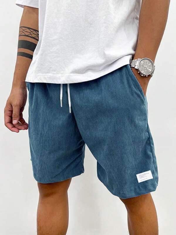 Men's Relaxed Fit Corduroy Drawstring Shorts