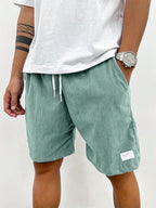Men's Relaxed Fit Corduroy Drawstring Shorts