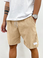 Men's Relaxed Fit Corduroy Drawstring Shorts