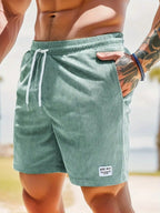 Men's Relaxed Fit Corduroy Drawstring Shorts