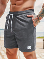 Men's Relaxed Fit Corduroy Drawstring Shorts