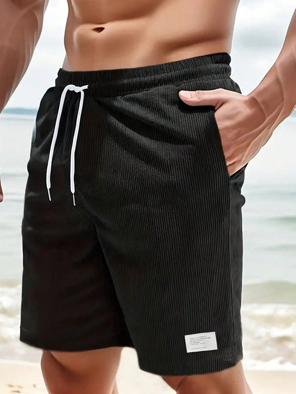 Men's Relaxed Fit Corduroy Drawstring Shorts
