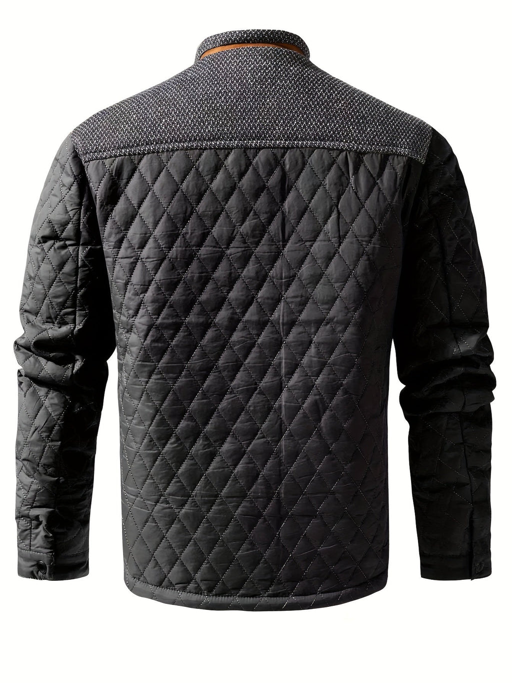 Men’s Quilted Jacket with Contrast Yoke