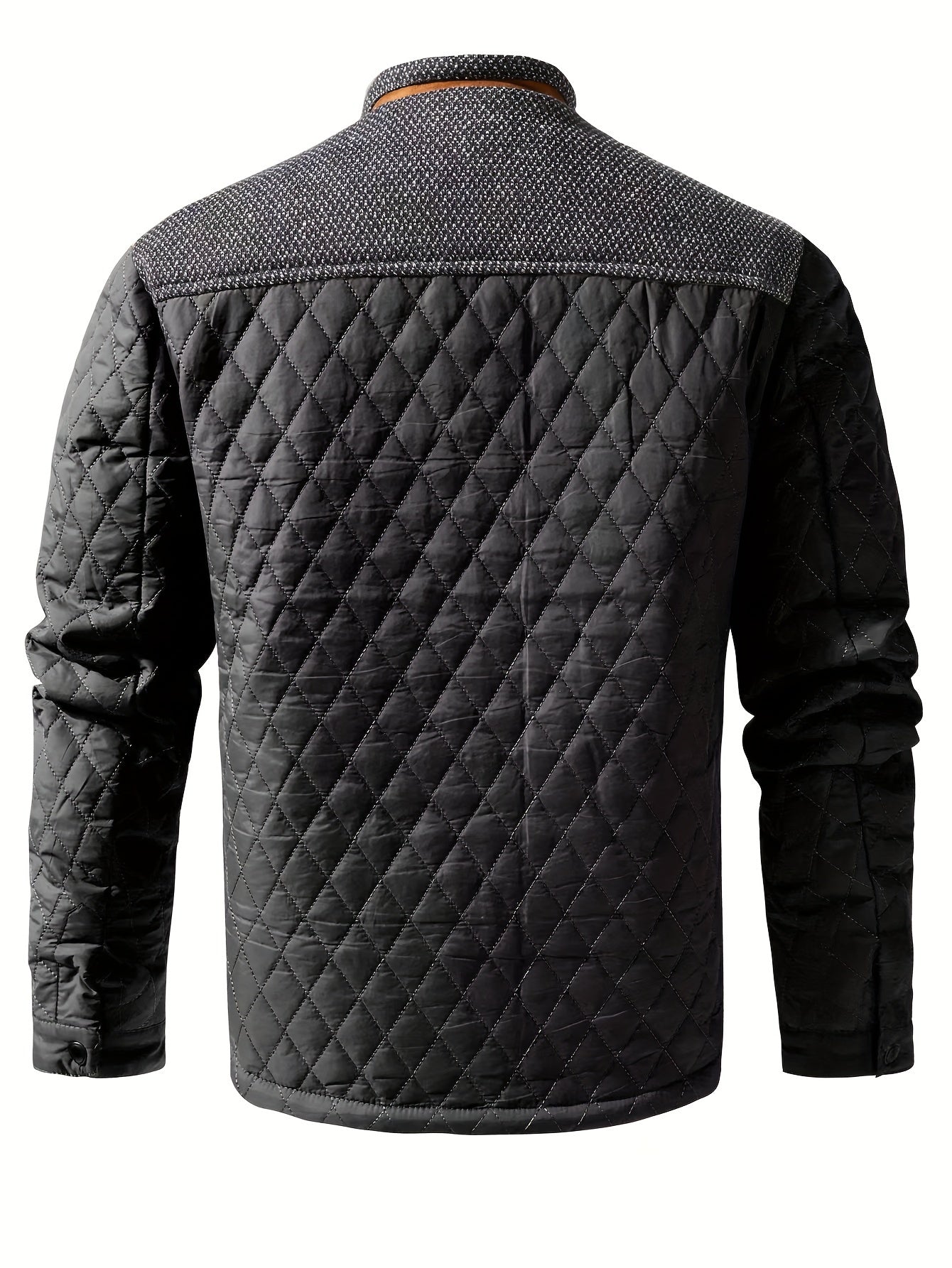 Men’s Quilted Jacket with Contrast Yoke