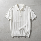 Men's Textured Knit Polo