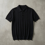 Men's Textured Knit Polo