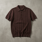 Men's Textured Knit Polo