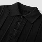 Men's Textured Knit Polo