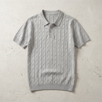 Men's Cable Knit Polo