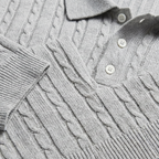 Men's Cable Knit Polo