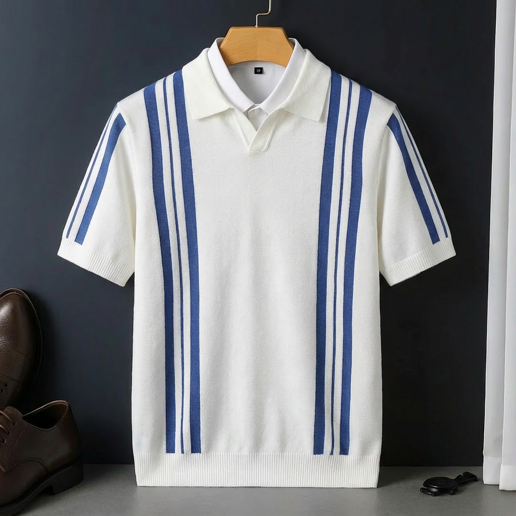 Men's Retro Knit Polo