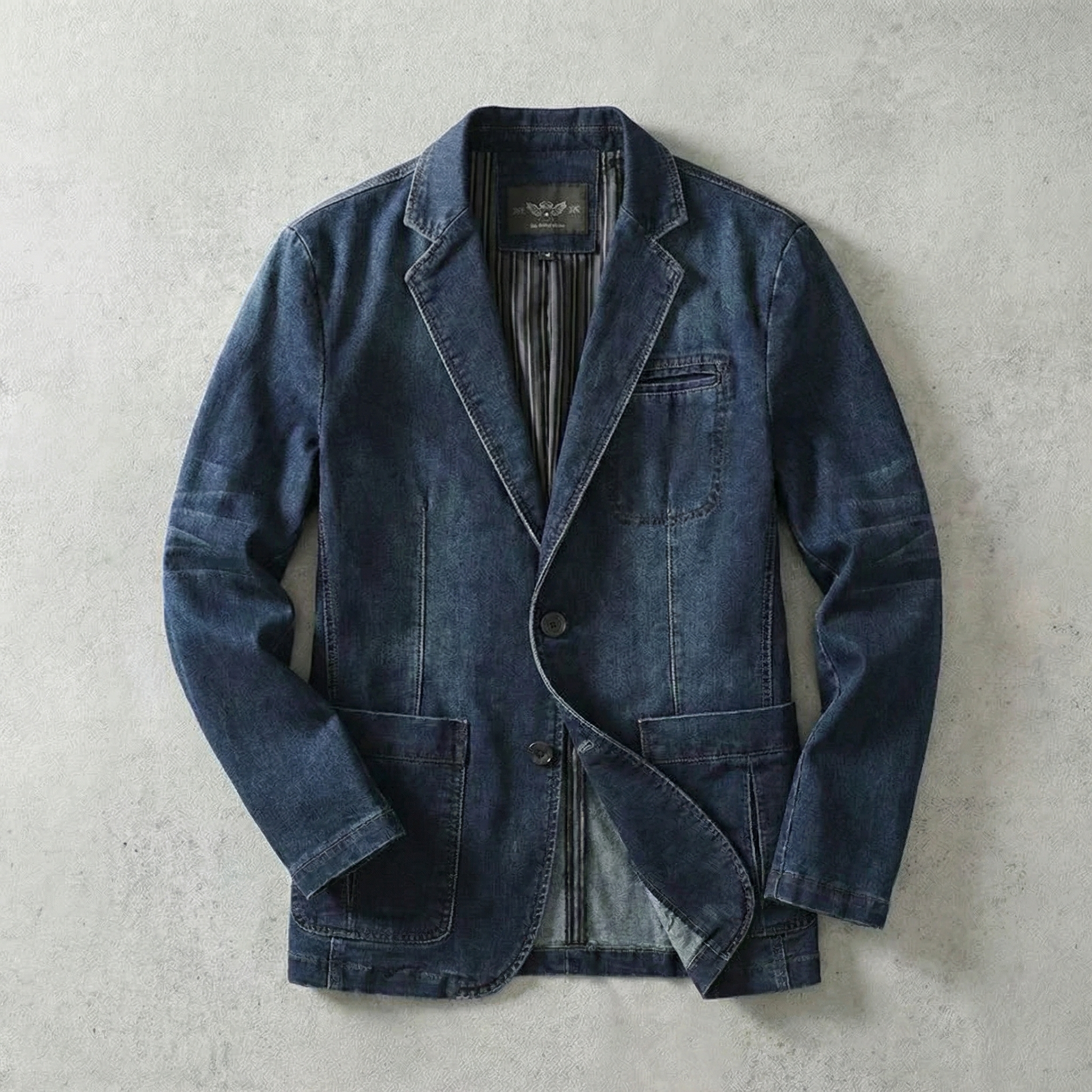 Men's Casual Denim Blazer