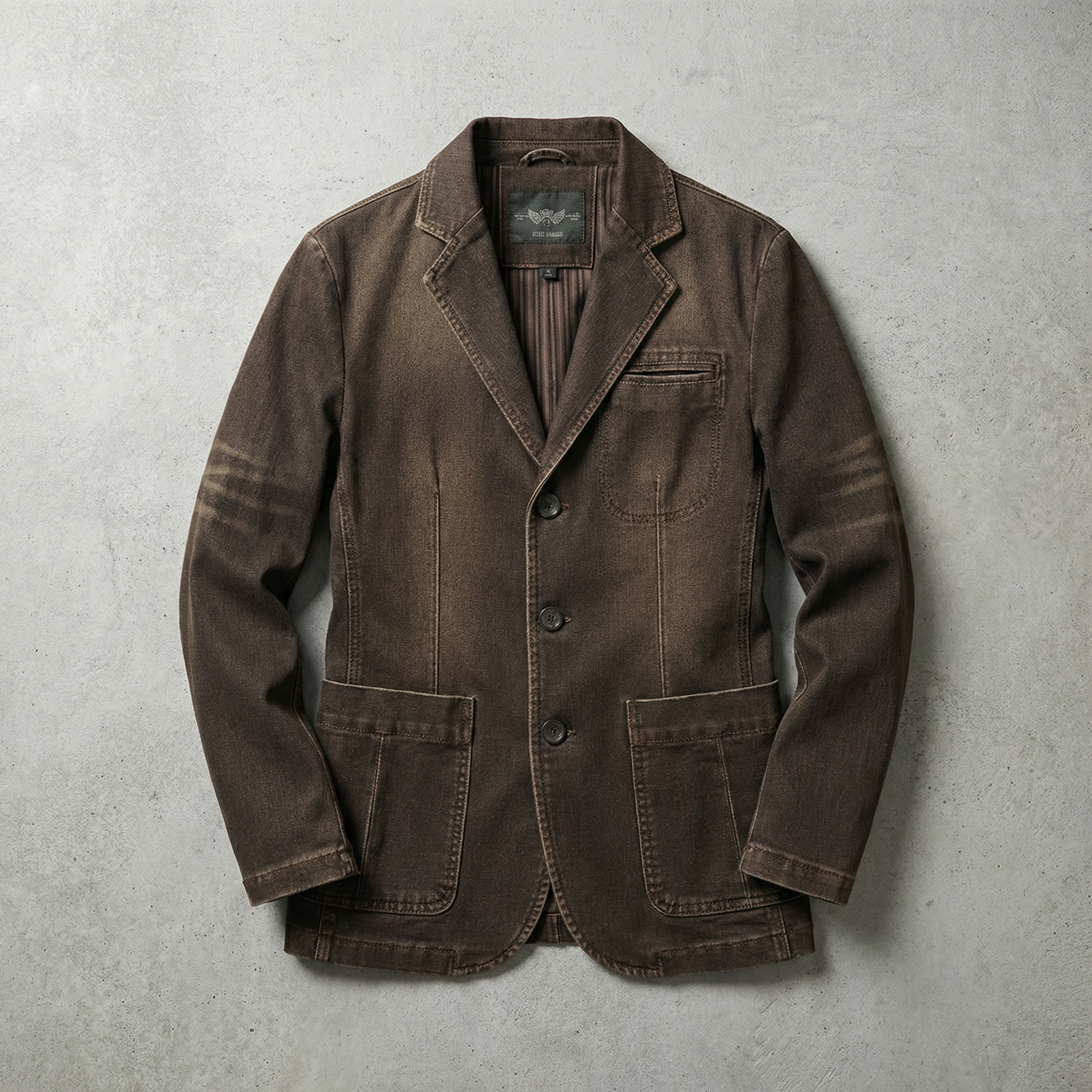 Men's Casual Denim Blazer