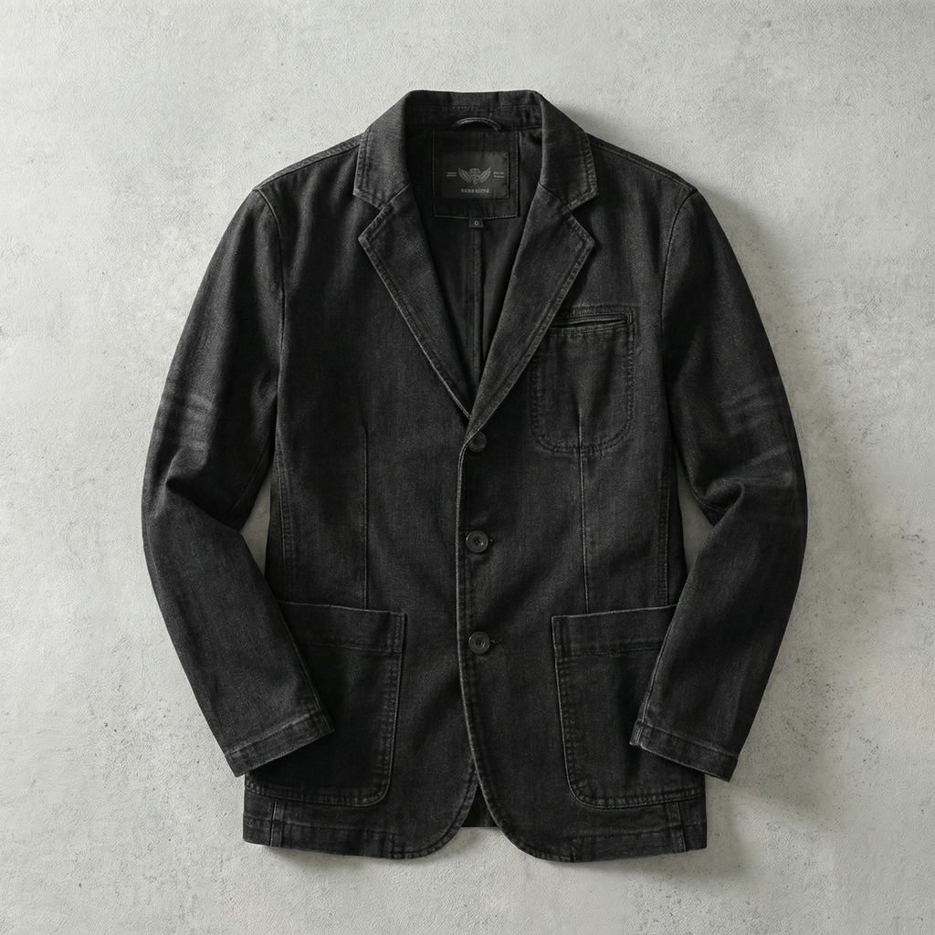 Men's Casual Denim Blazer