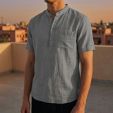 Men's Mandarin Pocket Shirt