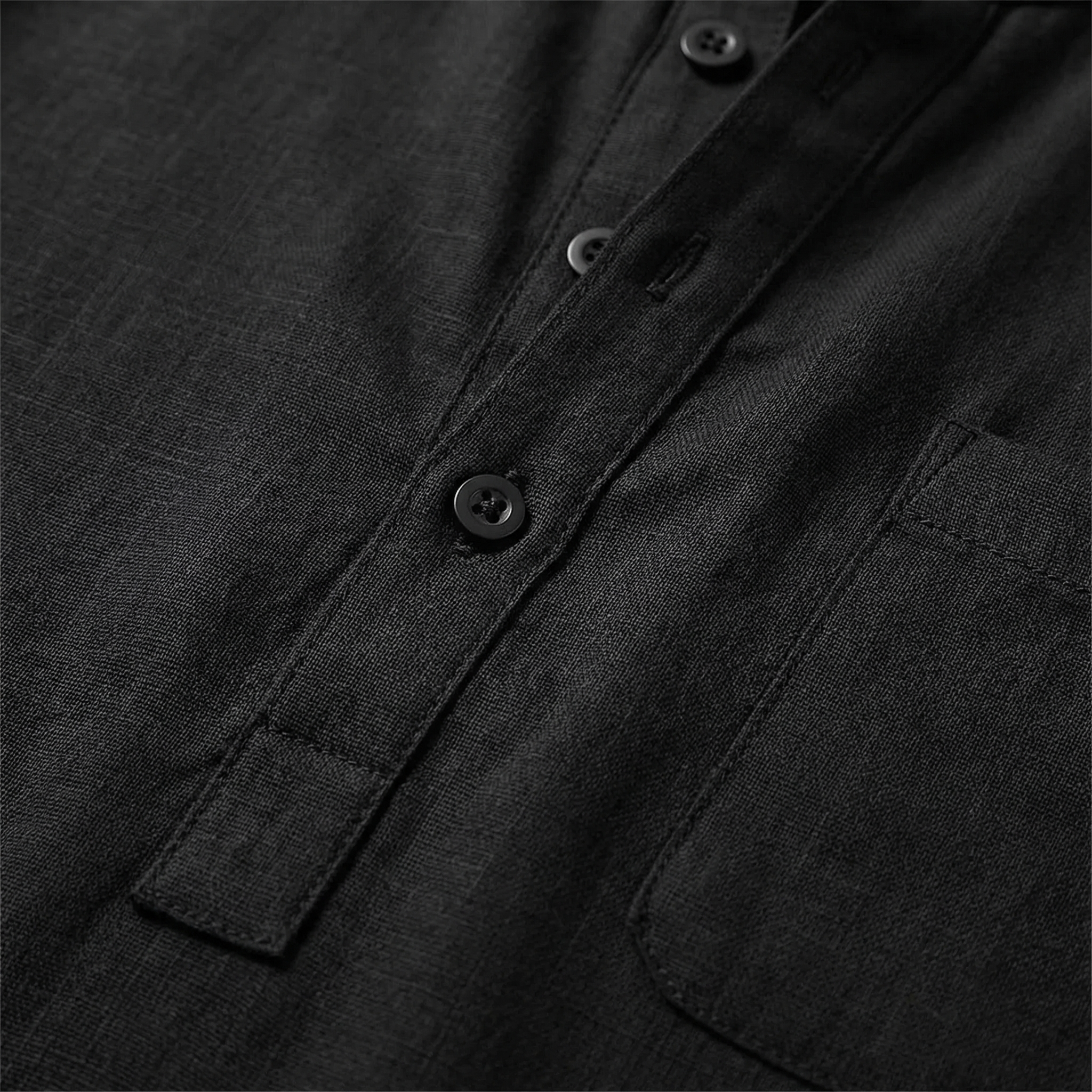 Men's Mandarin Pocket Shirt