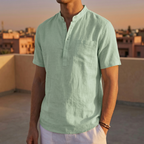 Men's Mandarin Pocket Shirt