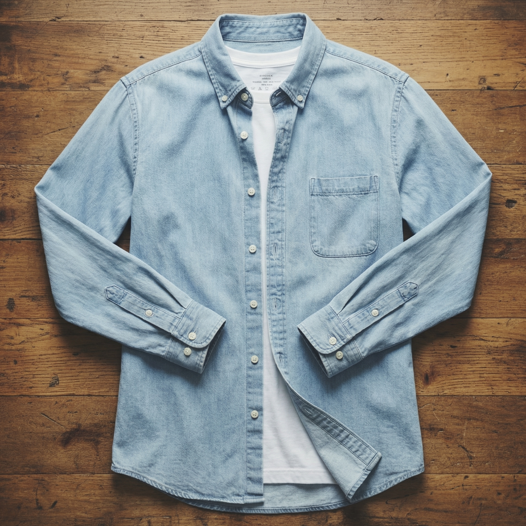 Men's Casual Denim Overshirt