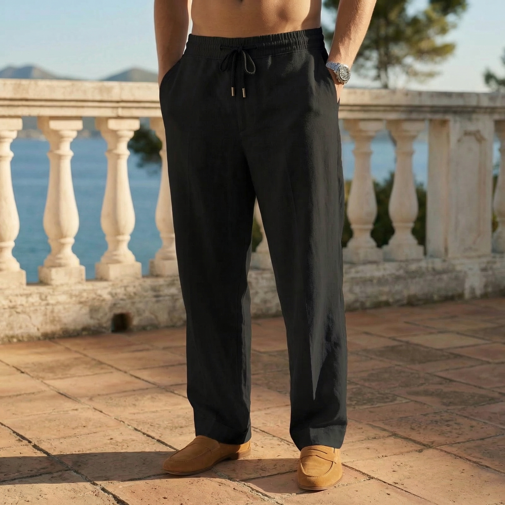 Men’s Drawstring Trousers Relaxed Fit