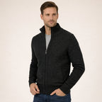 Men’s Full-Zip Stand-Collar Sweater