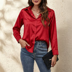 Women’s Long-Sleeve Silk Shirt