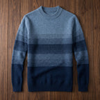 Men's Crew Neck Sweater with Textured Knit