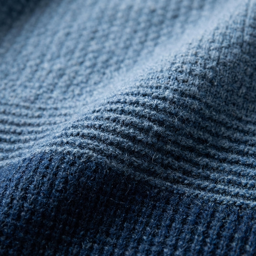 Men's Crew Neck Sweater with Textured Knit