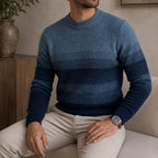 Men's Crew Neck Sweater with Textured Knit
