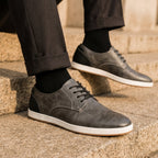 Men's Casual Lace-Up Shoes with Low-Top Design