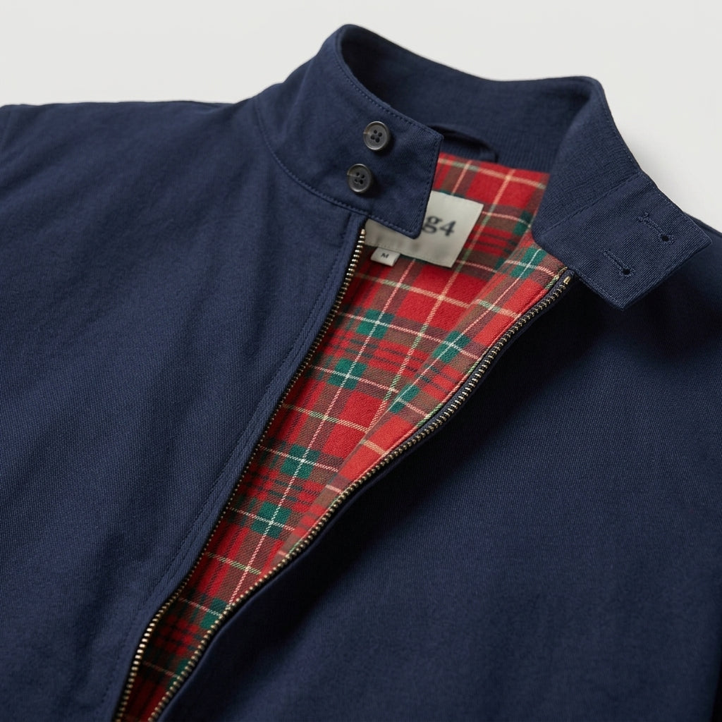 Men's Casual Zip-Up Jacket with Stand Collar