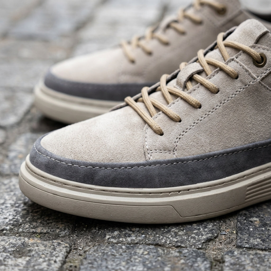 Men's Low Top Lace-Up Casual Sneakers