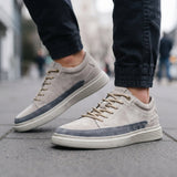 Men's Low Top Lace-Up Casual Sneakers