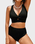 Women's Ribbed High Waist Bikini