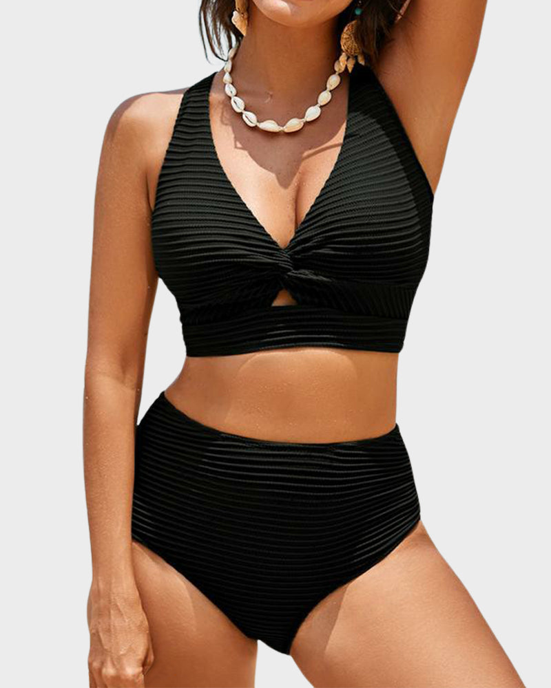 Women's Ribbed High Waist Bikini