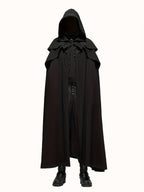 Men’s Halloween Hooded Dark Villain Cape