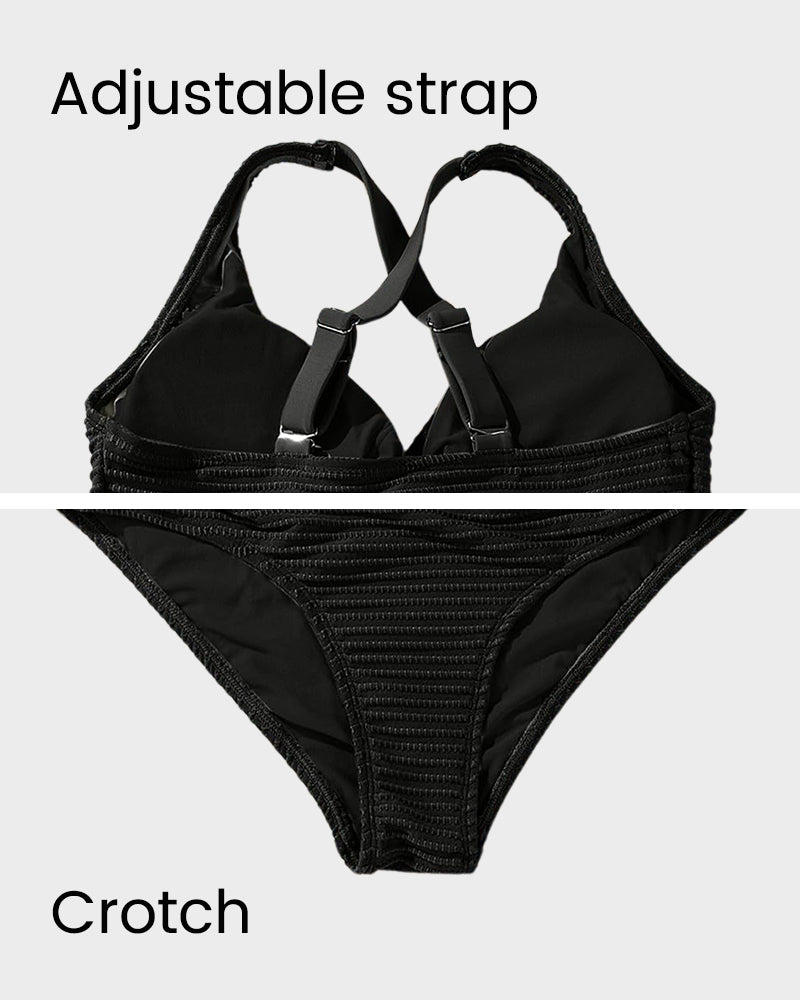 Women's Ribbed High Waist Bikini