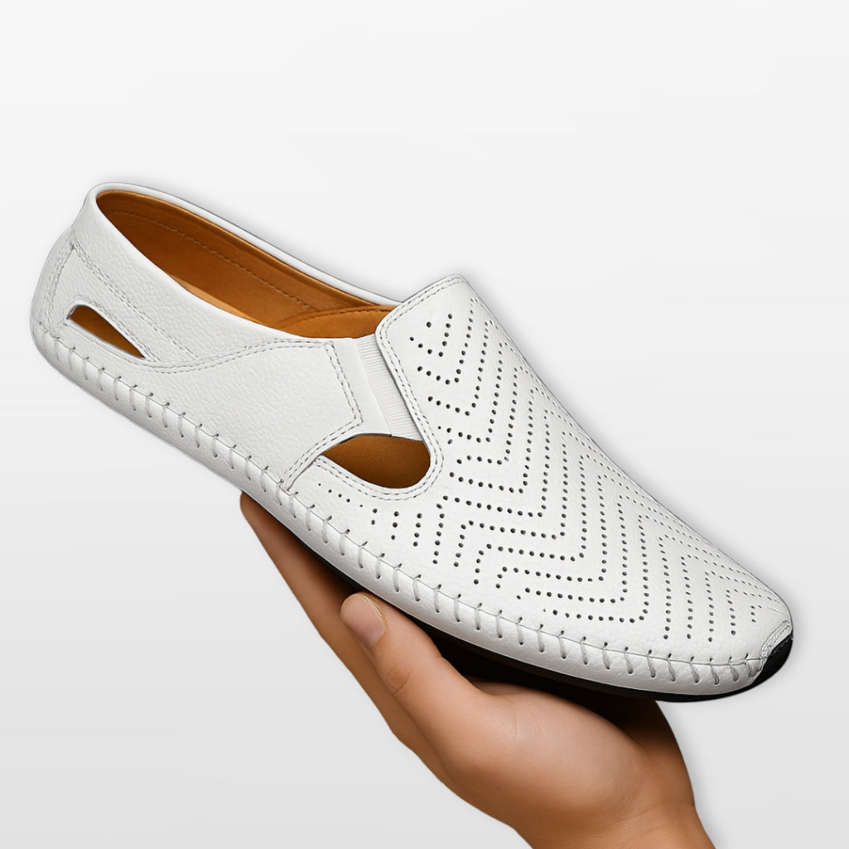 Men's Perforated Slip-On Loafers