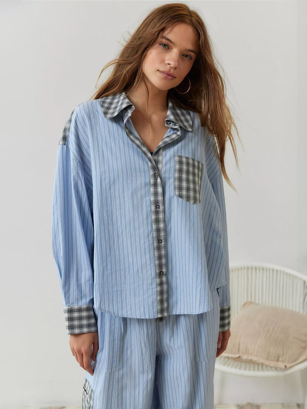 Women's Striped Lounge Set